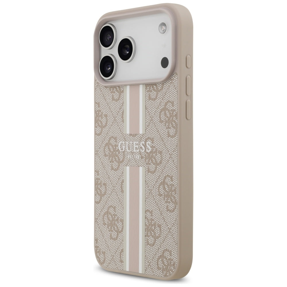 Guess 4G Printed Stripes MagSafe case til iPhone 17 Pro Max - pink