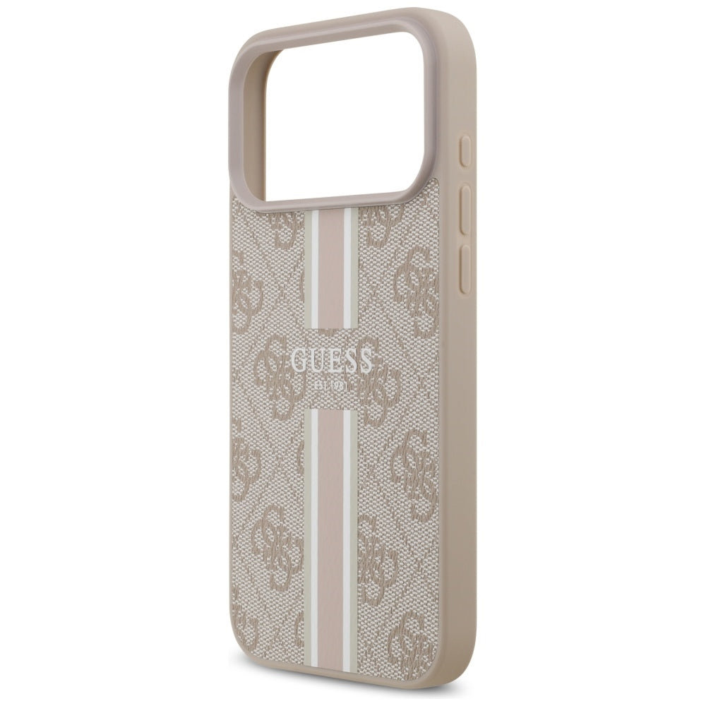 Guess 4G Printed Stripes MagSafe case til iPhone 17 Pro Max - pink