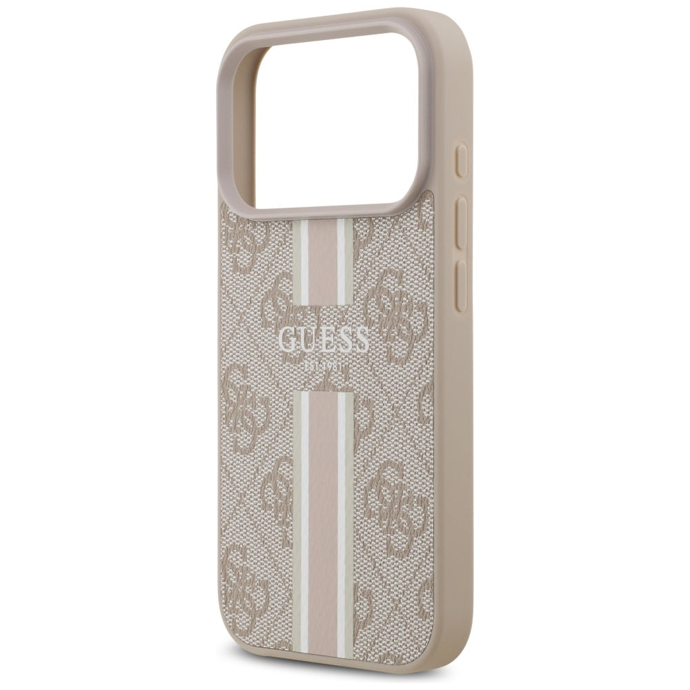 Guess 4G Printed Stripes MagSafe Case til iPhone 17 Pro - Pink