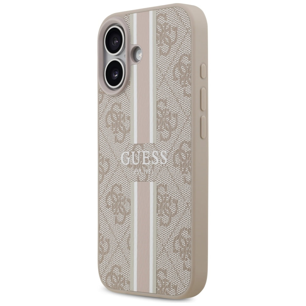 Guess 4G Printed Stripes MagSafe Case til iPhone 17 - Pink