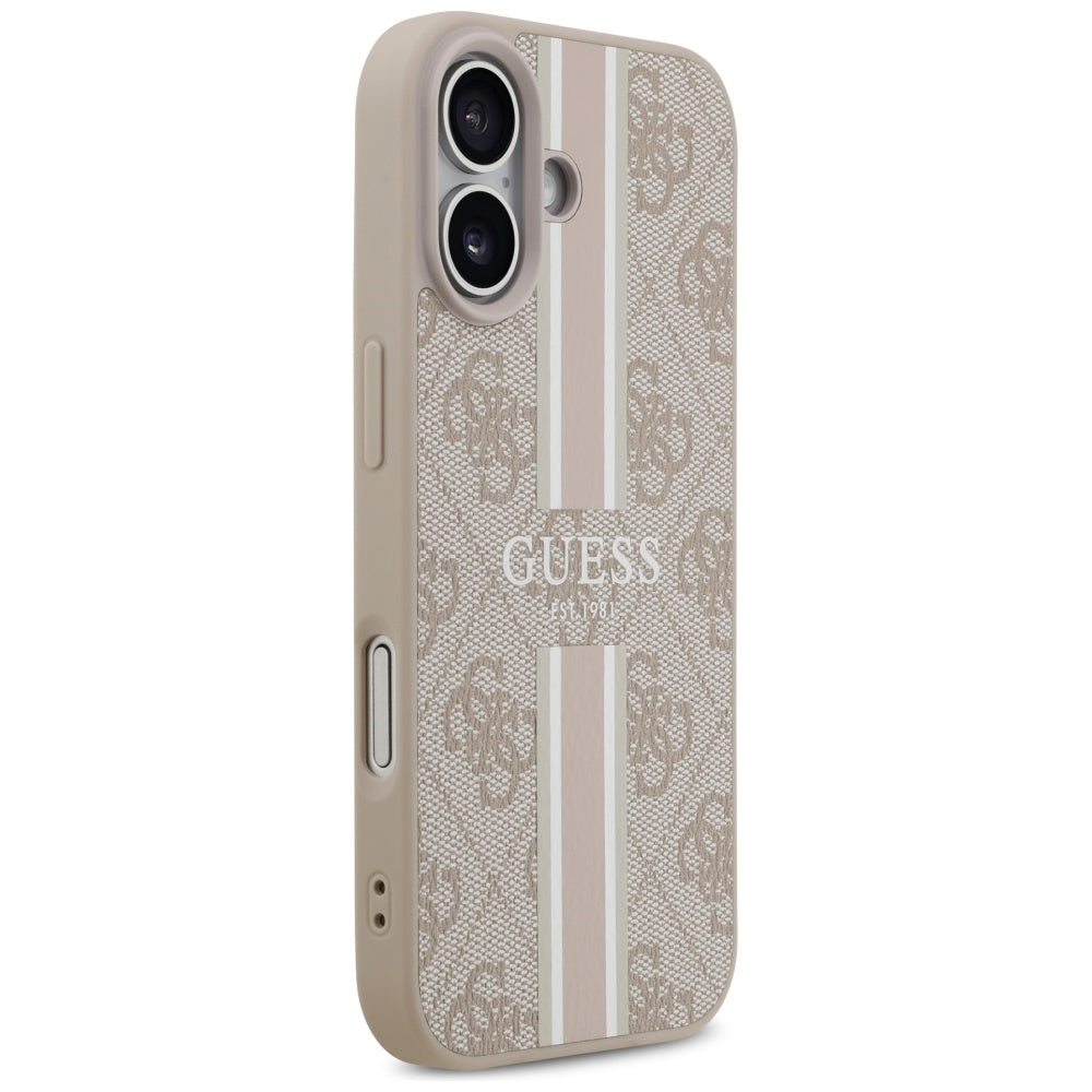 Guess 4G Printed Stripes MagSafe Case til iPhone 17 - Pink