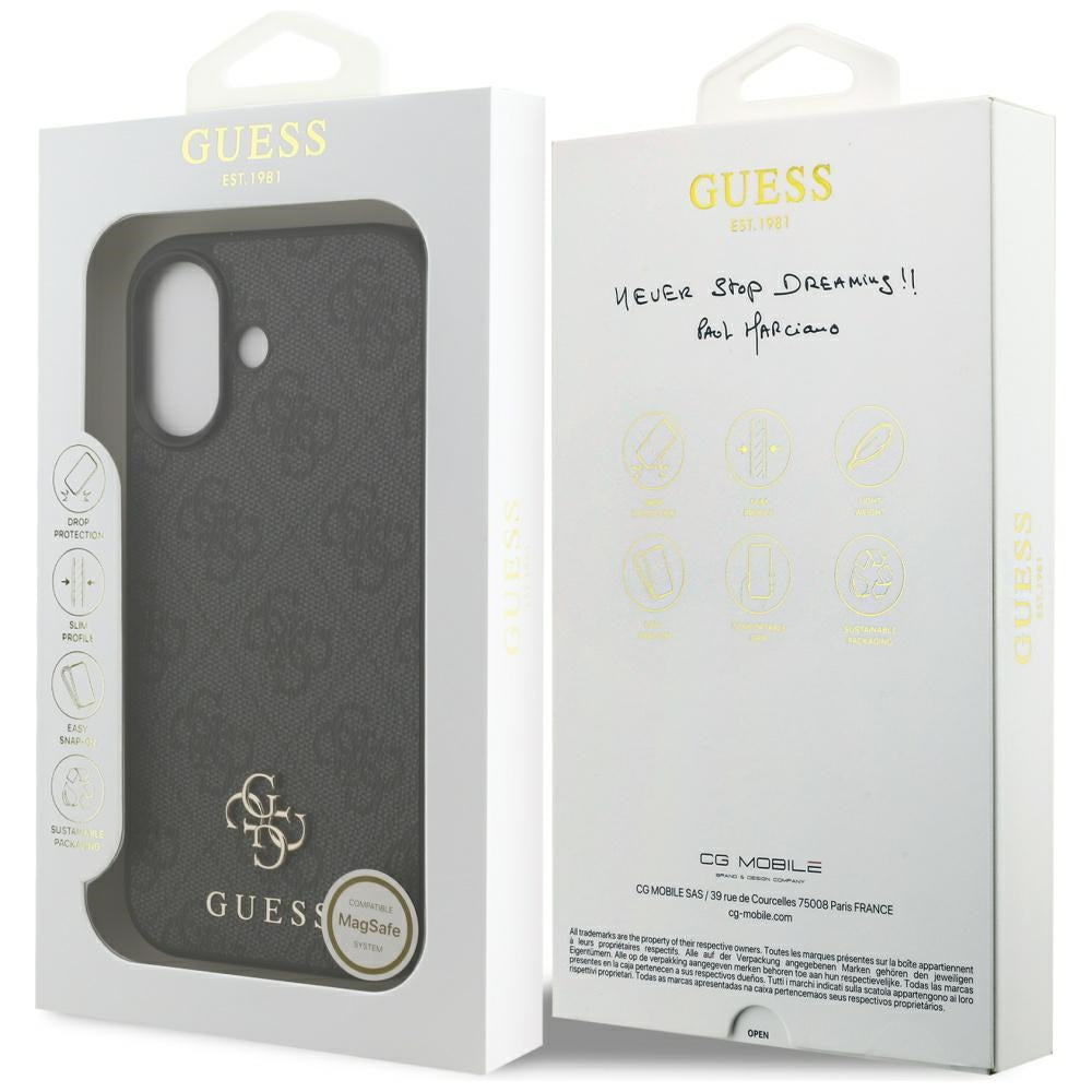Guess 4G Small Classic Logo MagSafe case for iPhone 17 - black