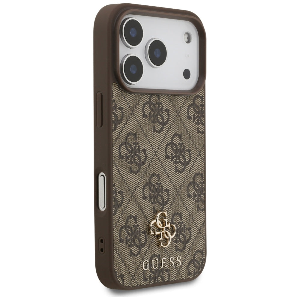 Guess 4G Small Classic Logo MagSafe-hylster til iPhone 17 Pro - brun