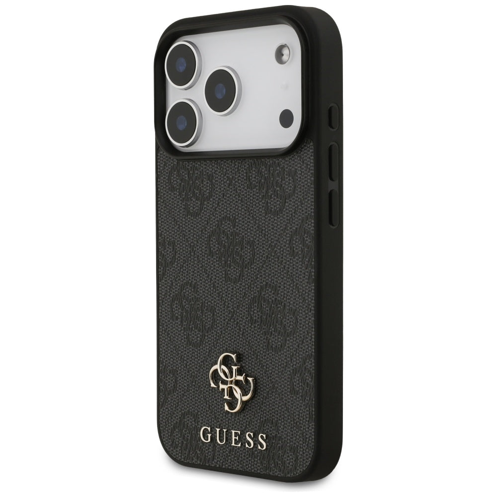 Guess 4G Small Classic Logo MagSafe-hylster til iPhone 17 Pro - sort