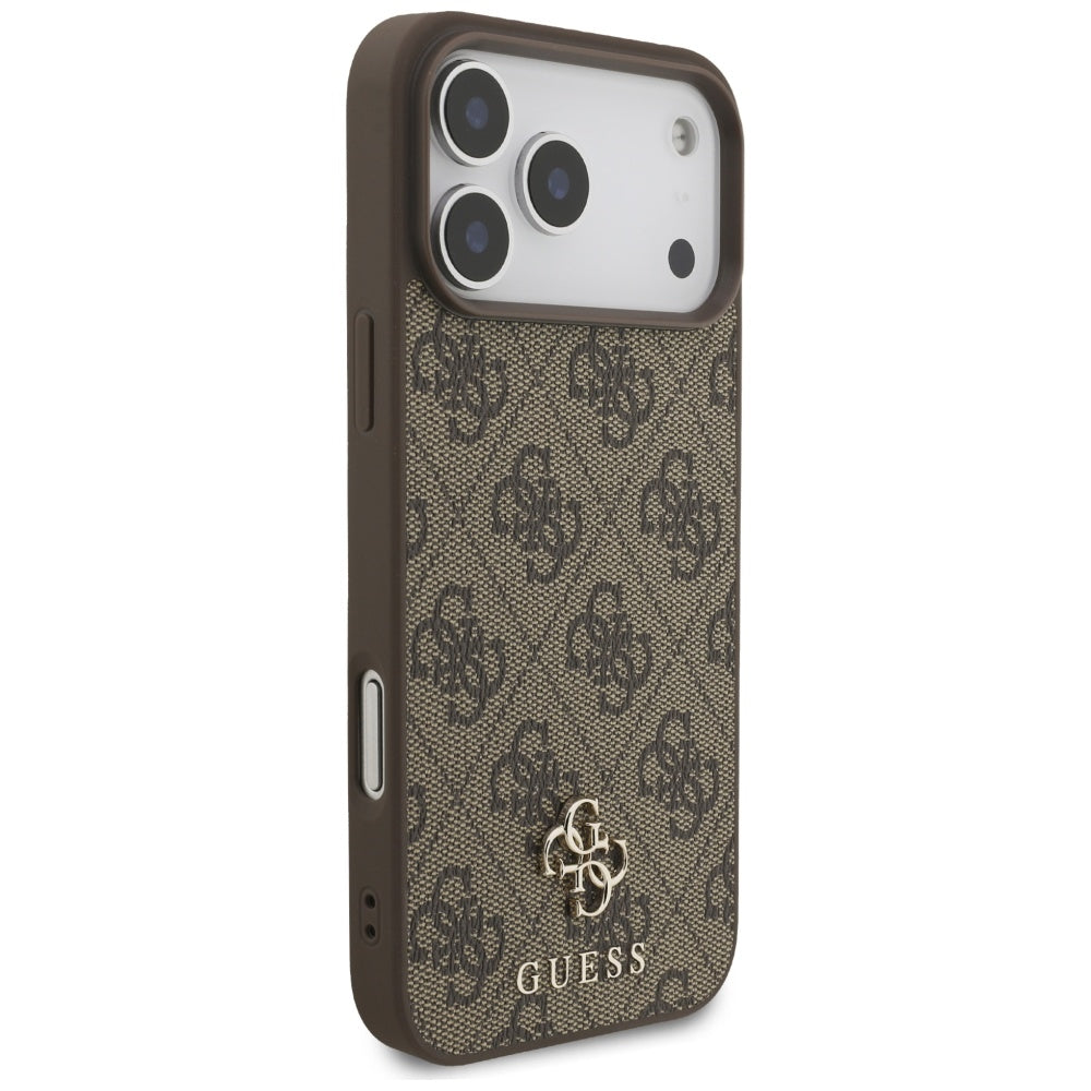 Guess 4G Small Classic Logo MagSafe Case for iPhone 17 Pro Max - Brown