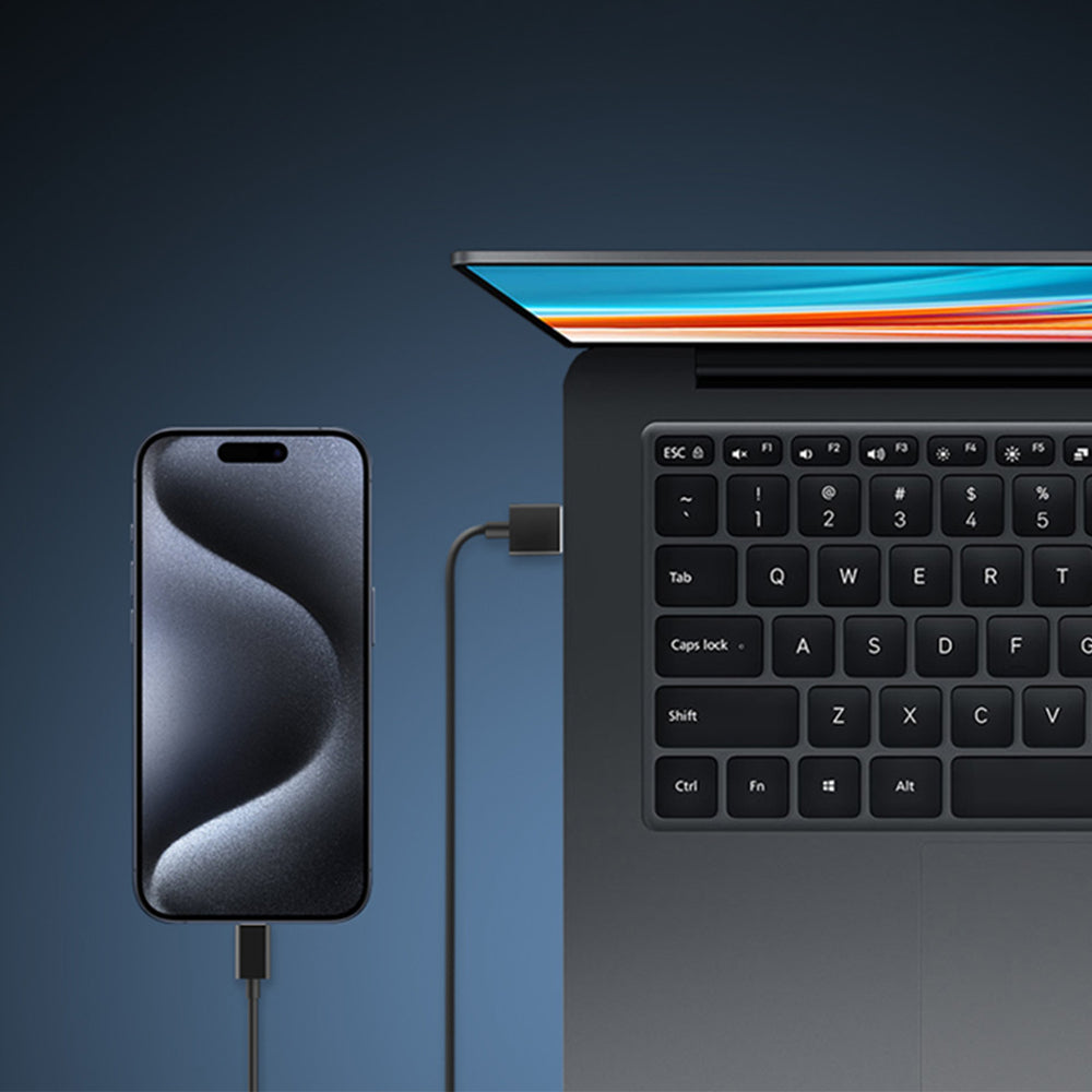 Cuktech CKATC310NCBK USB-A - USB-C Kabel 1m - sort