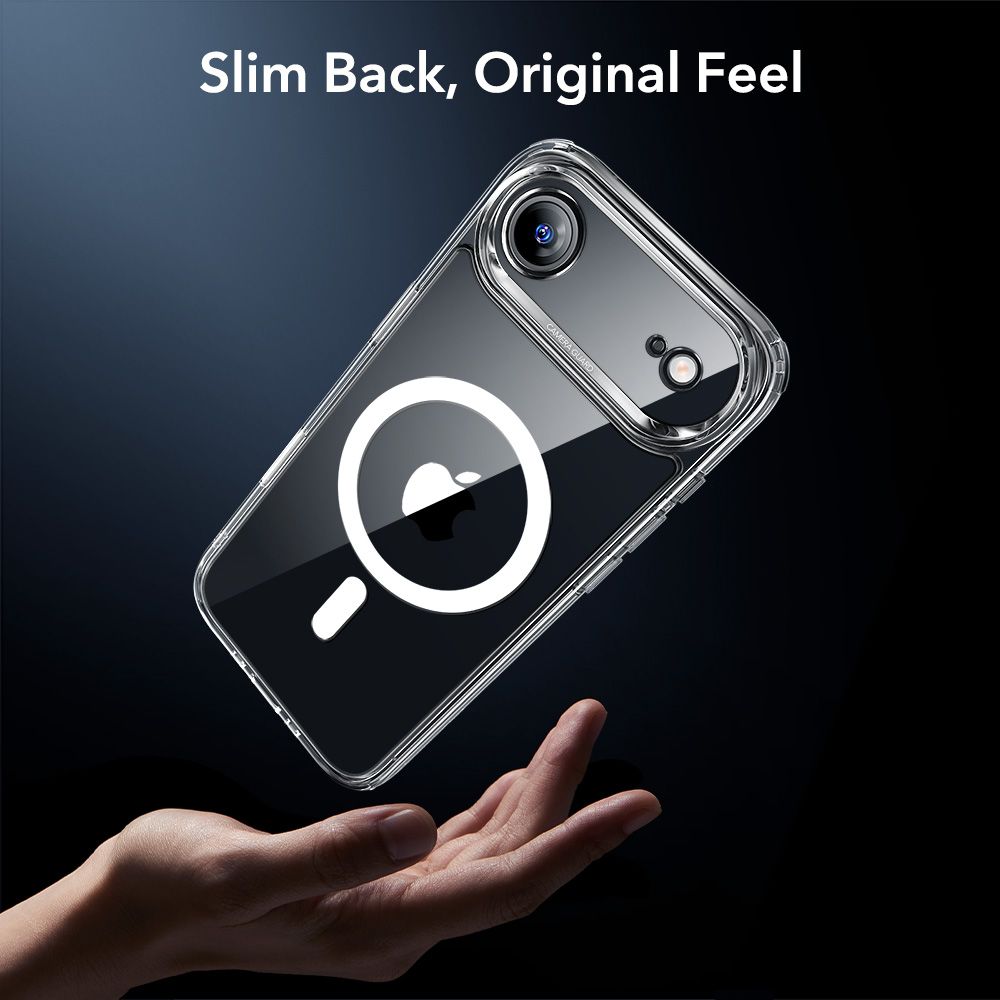 ESR Classic Hybrid MagSafe + tempereret glas sæt til iPhone 17 Air - Clear