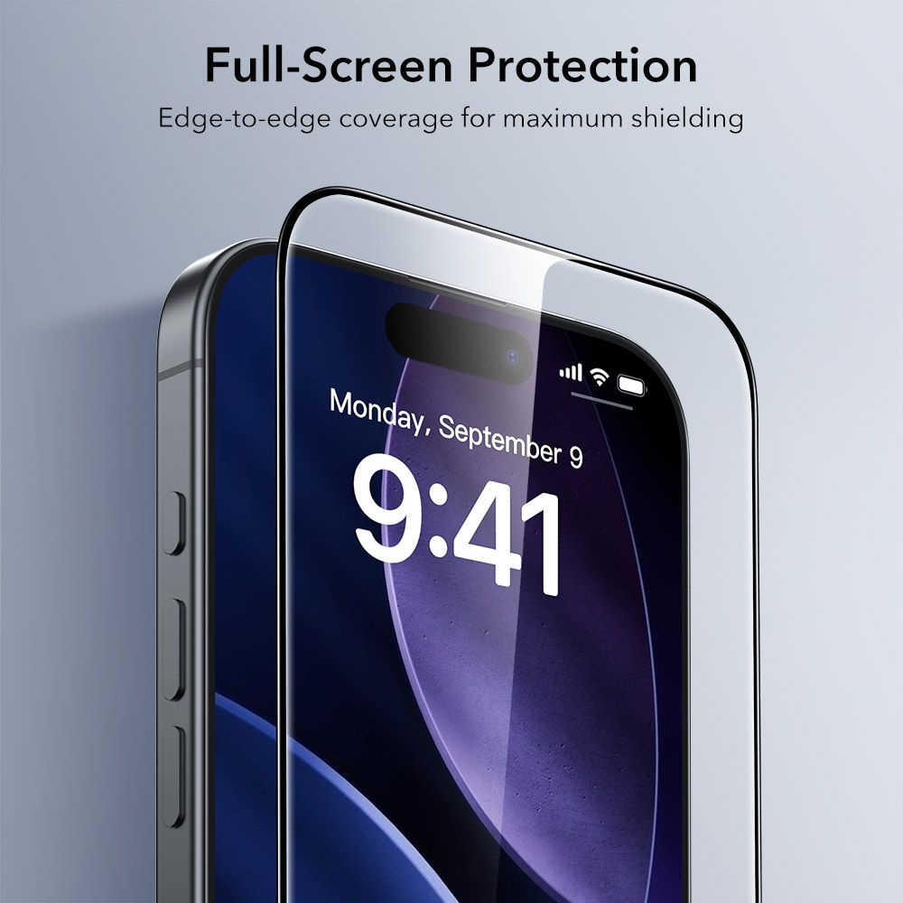 ESR UltraFit Temperet Glas 2-pakke til iPhone 17 Pro - gennemsigtigt