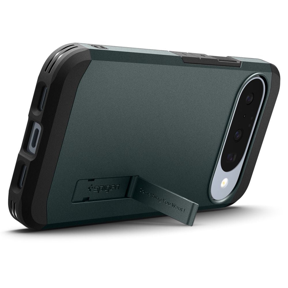 Spigen Tough Armor Mag MagSafe Case til Google Pixel 10 / 10 Pro - Grøn