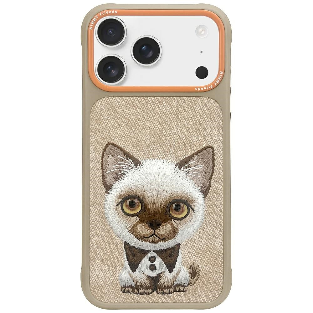 Nimmy Big Eyed Pet 2.0 Cat case til iPhone 17 - beige