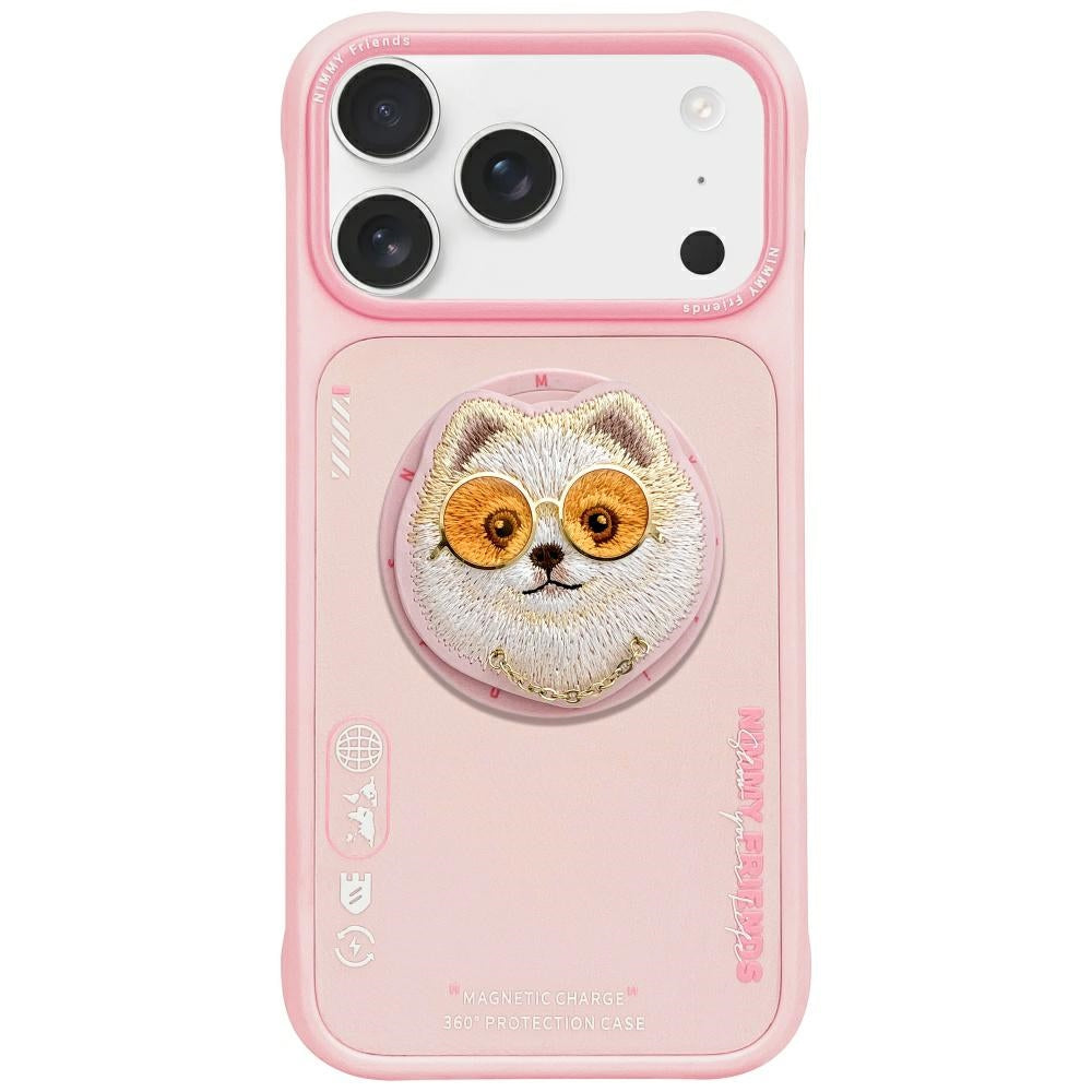 Nimmy Briller Cool Dog MagSafe Case til iPhone 17 - Pink