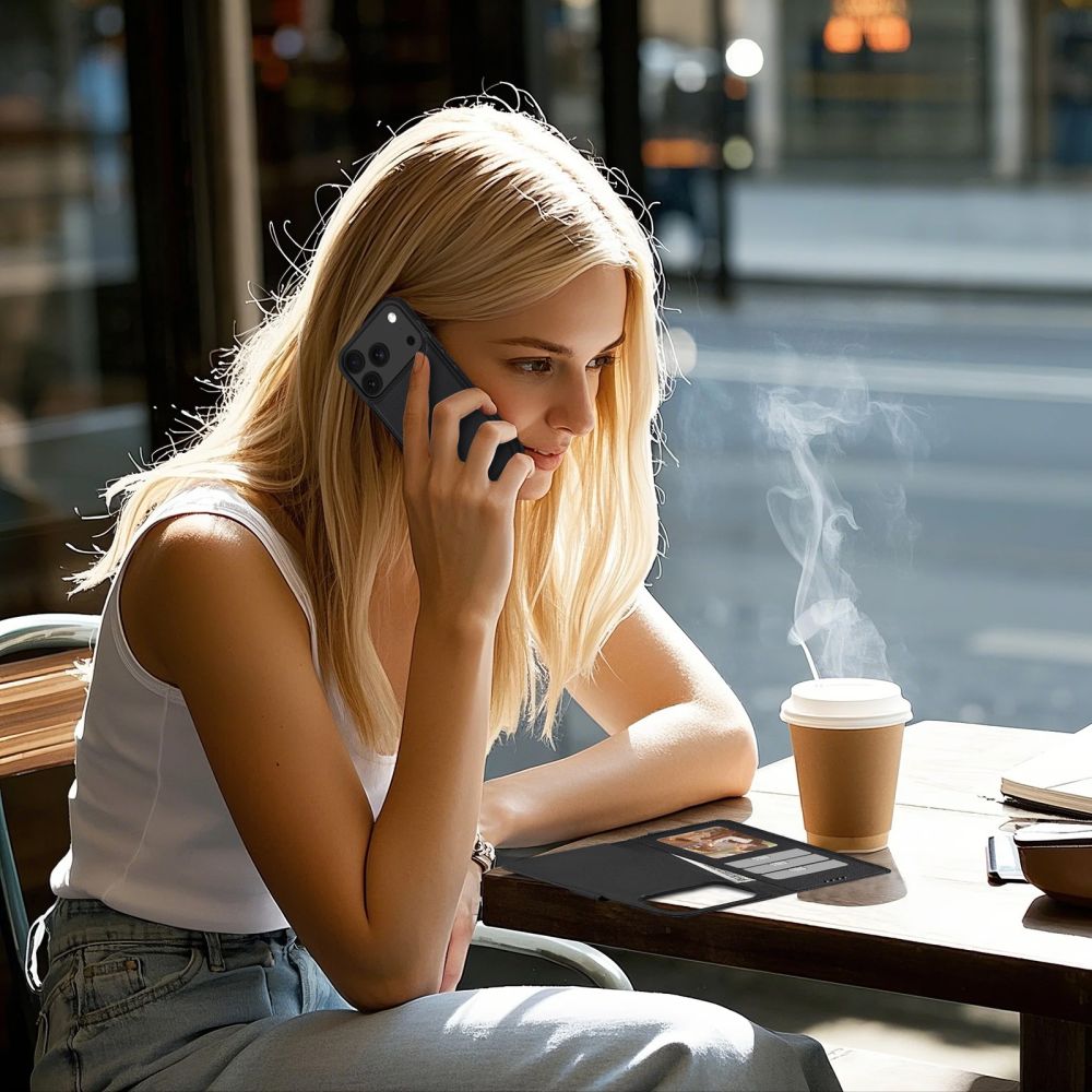 Tech-Protect Wallet MagSafe Case til iPhone 17 Pro Max - Matte Black