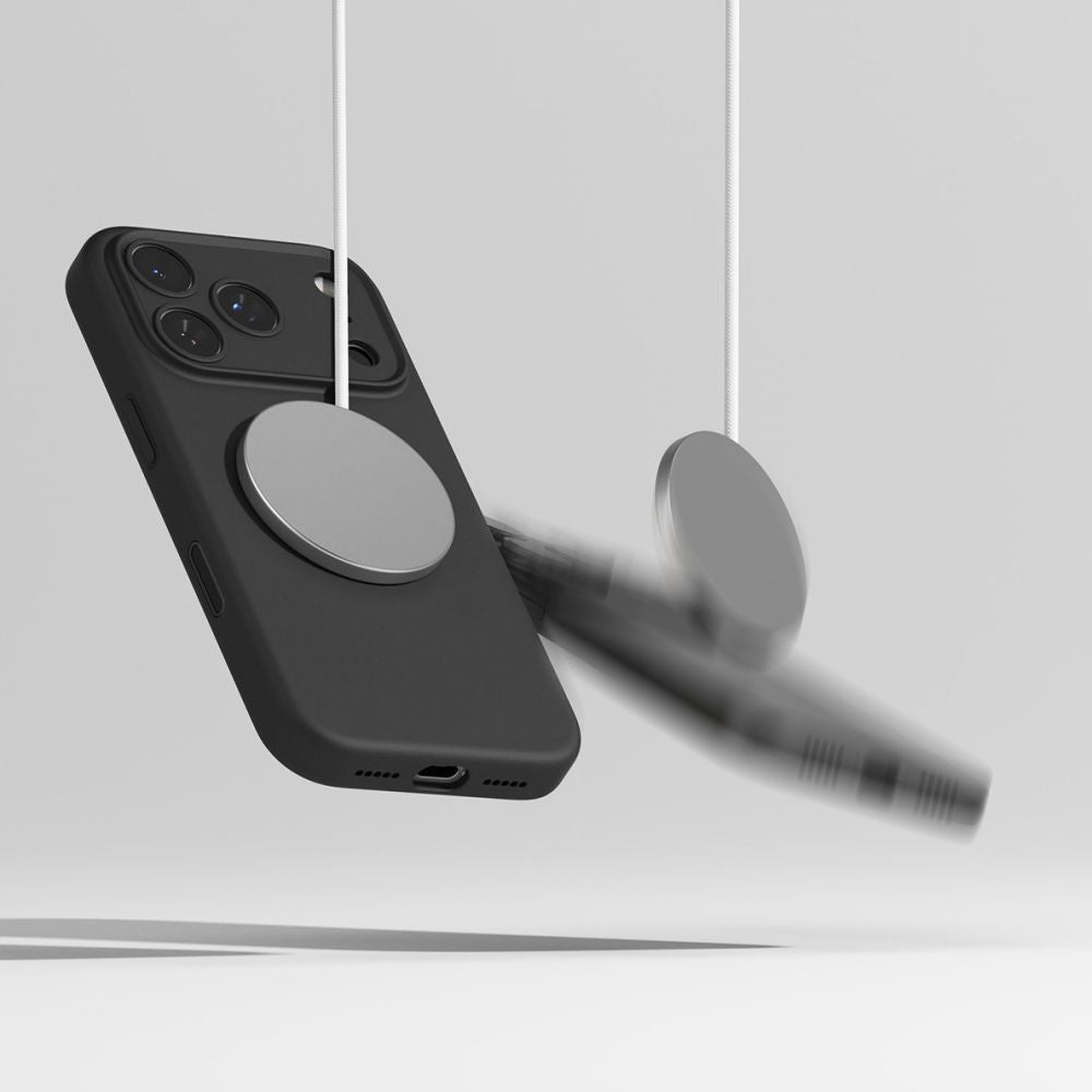 Ringke Silicone Magnetic MagSafe Case til iPhone 17 Pro Max - sort
