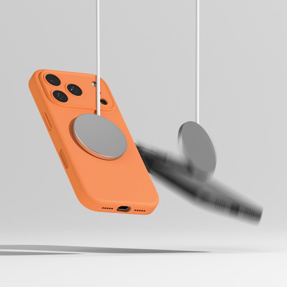 Ringke Silicone Magnetic MagSafe Case til iPhone 17 Pro Max - Orange