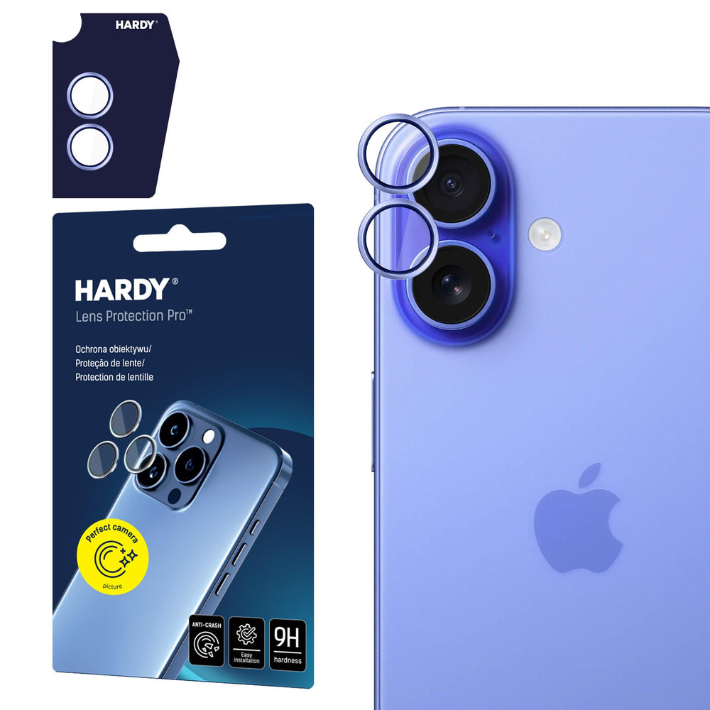 3mk HARDY Lens Protection Pro linse glas til iPhone 17 - blå