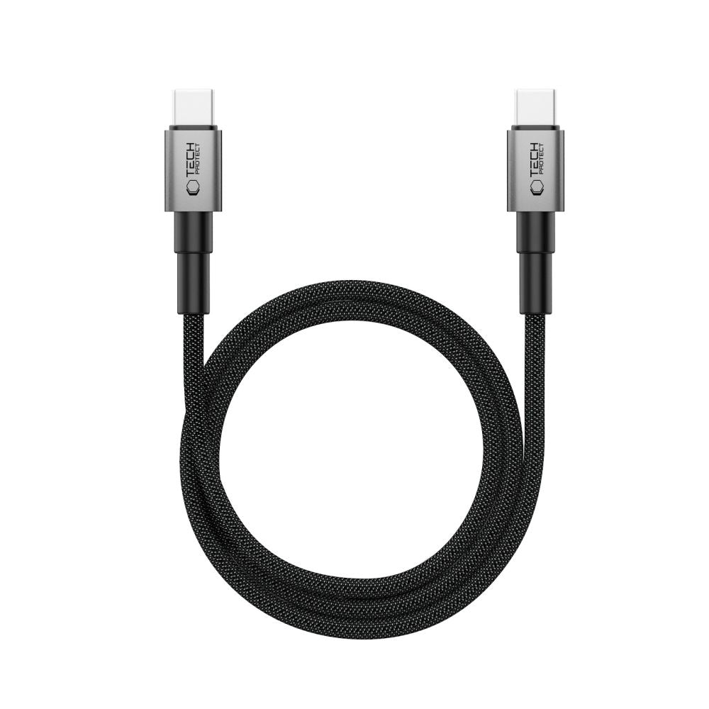 Tech-Protect Ultraboost DNA MagTwist USB-C PD-kabel 100W / 5A 100 cm - Grå