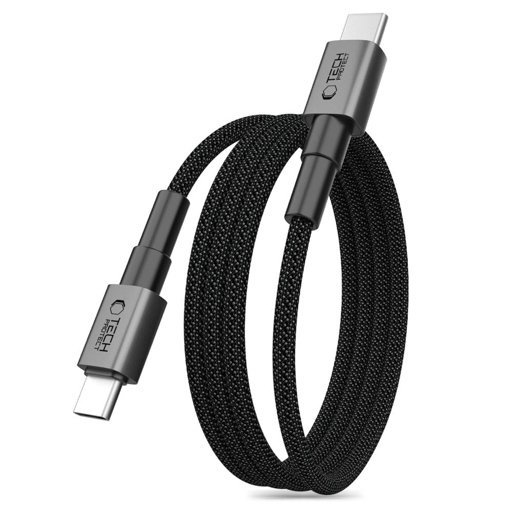Tech-Protect Ultraboost DNA MagTwist USB-C PD-kabel 100W / 5A 200 cm - Grå