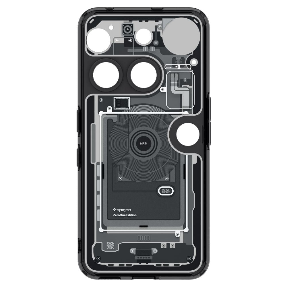 Spigen Ultra Hybrid Case for ingenting Telefon 3 Zero One - Transparent