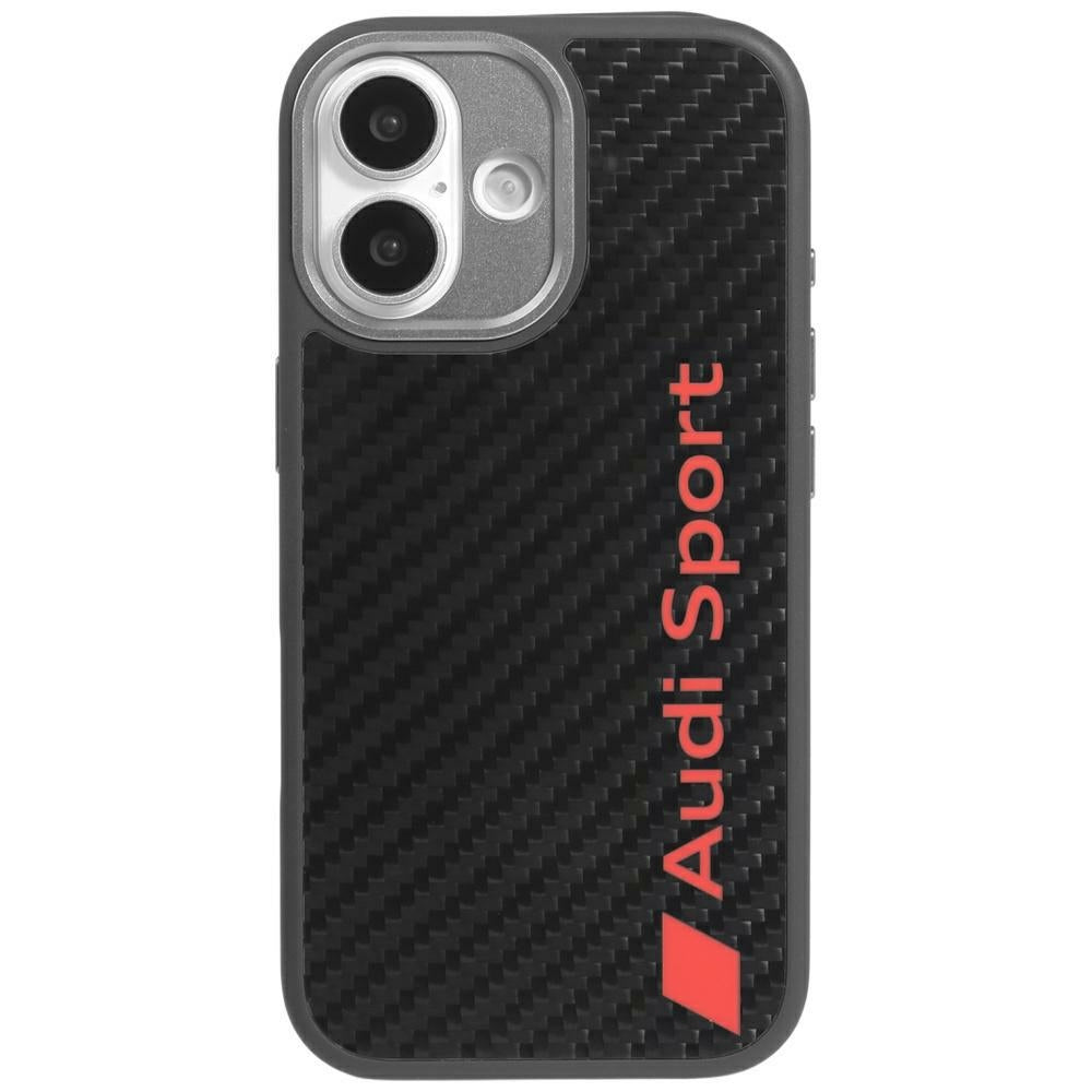Audi R8 Carbon Fiber MagSafe Case til iPhone 17 - sort