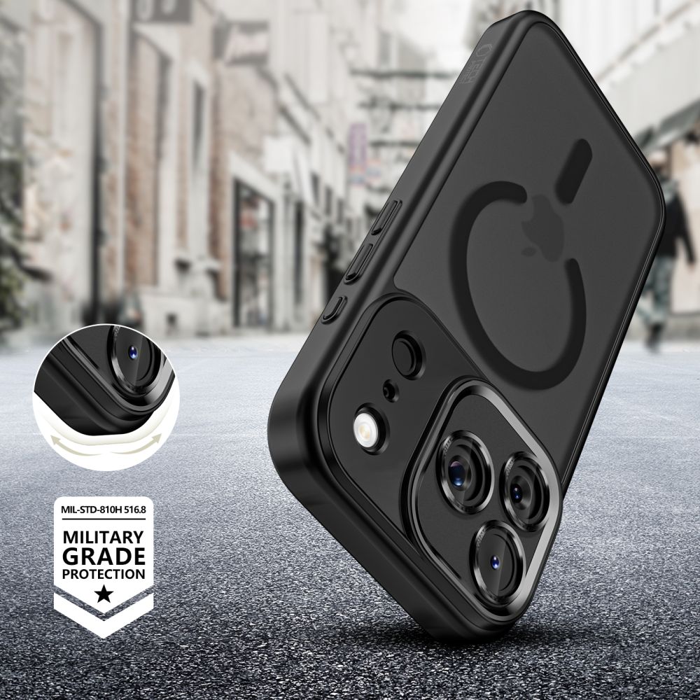 Tech-Protect MagCam MagSafe Case til iPhone 17 Pro - Matte Black