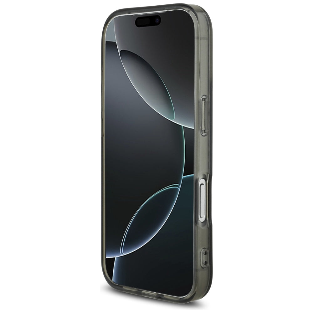 AMG Double Layer Transparent Smocked MagSafe Case til iPhone 17 Pro - sort