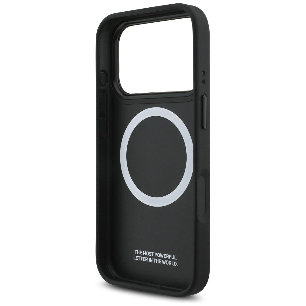 BMW M Tricolor Metal Logo MagSafe-cover til iPhone 17 Pro - Sort