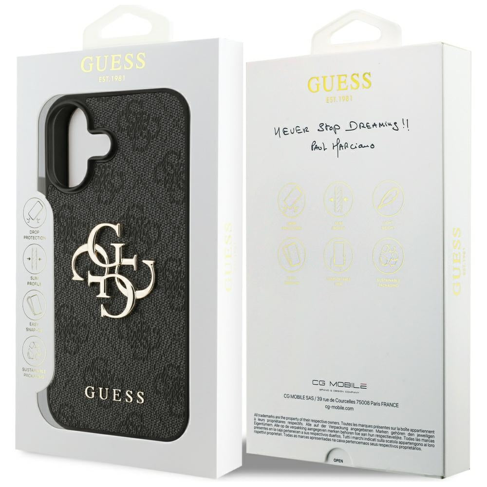 Guess 4G Big Logo Case til iPhone 17 - sort
