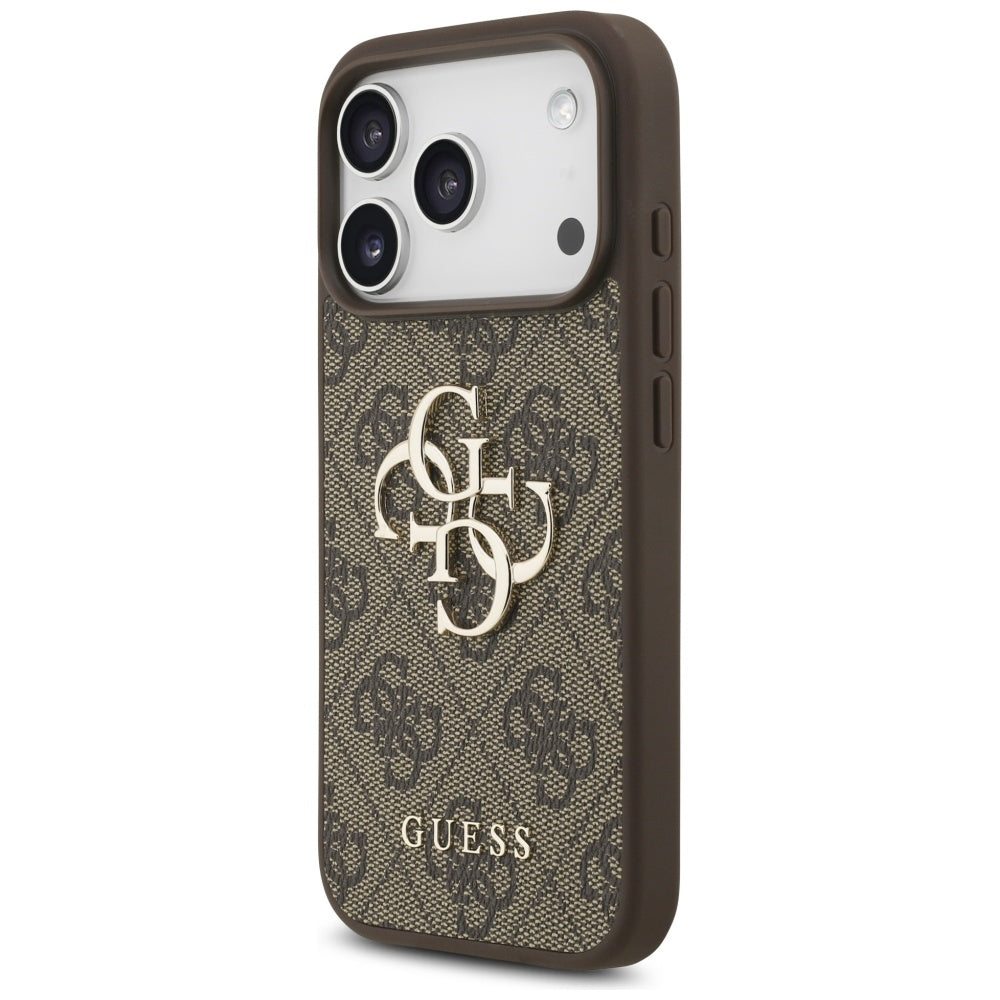 Guess 4G Big Logo Case for iPhone 17 Pro - Brown