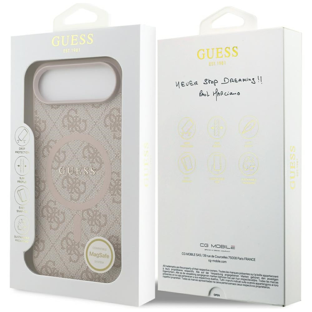 Guess 4G Ring Classic Logo MagSafe Case til iPhone 17 Air - Pink