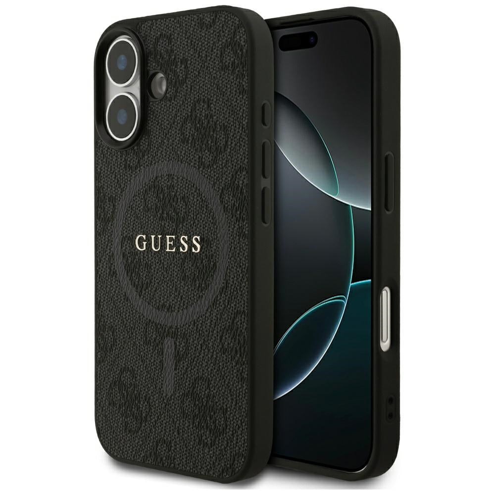 Guess 4G Ring Classic Logo MagSafe-hylster til iPhone 17 - sort