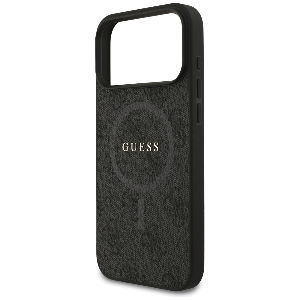 Guess 4G Ring Classic Logo MagSafe-hylster til iPhone 17 Pro Max - sort