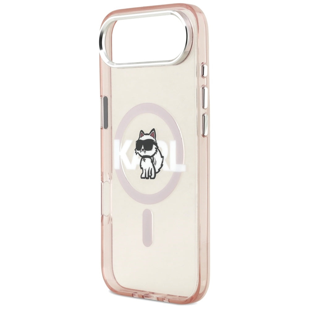 Karl Lagerfeld IML Choupette Sketch Logo MagSafe Case til iPhone 17 Air - Pink