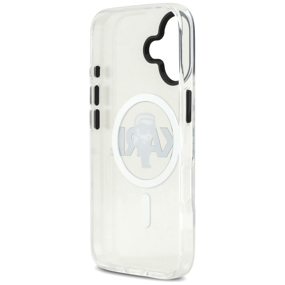 Karl Lagerfeld IML Karl Sketch Logo MagSafe Case til iPhone 17 - Gennemsigtig