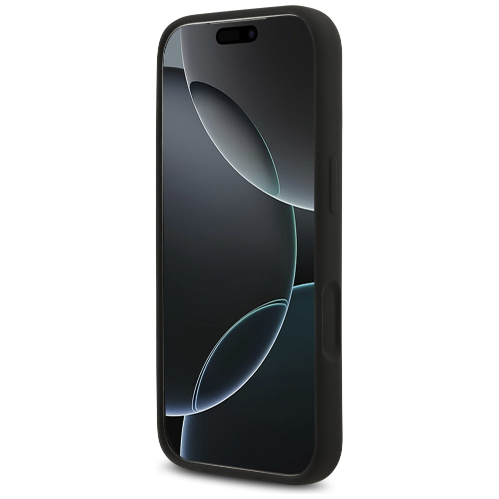 Karl Lagerfeld Silicone Karl&Choupette Ring MagSafe Case for iPhone 17 Pro Max - Black