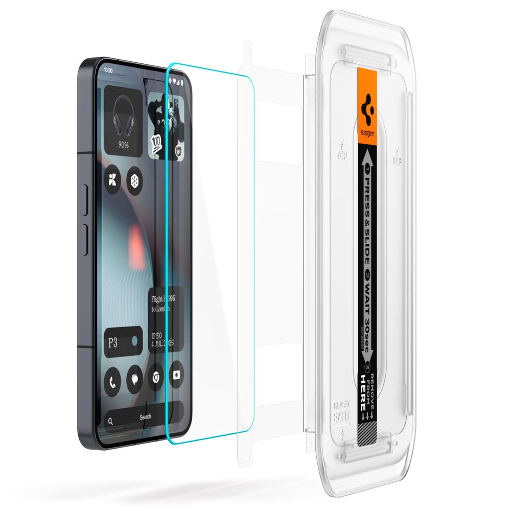 Spigen Glas.TR EZ Fit Hærdet glas 2-pakke til ingenting Telefon 3 - Transparent
