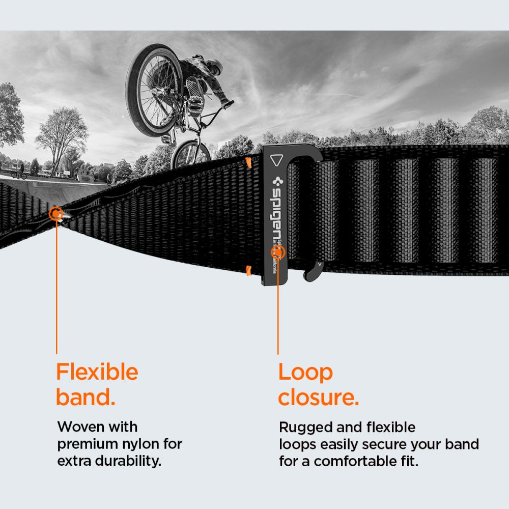 Strap Spigen WBF1 Strap til Apple Watch 44 / 45 / 46 / 49 mm - sort