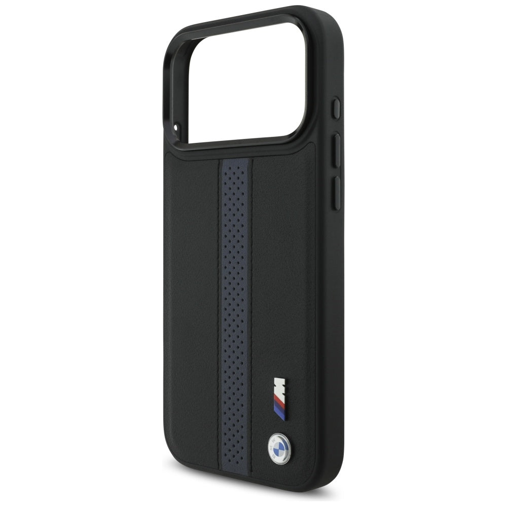 BMW M Perforated Stripe Logo MagSafe Case for iPhone 17 Pro Max - Blue