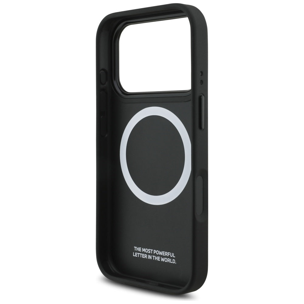 BMW M Perforeret Stripe Logo MagSafe Case til iPhone 17 Pro - Grå