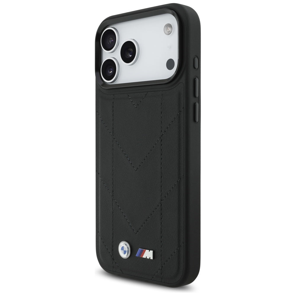 BMW M Quilted Logo MagSafe Case til iPhone 17 Pro Max - sort