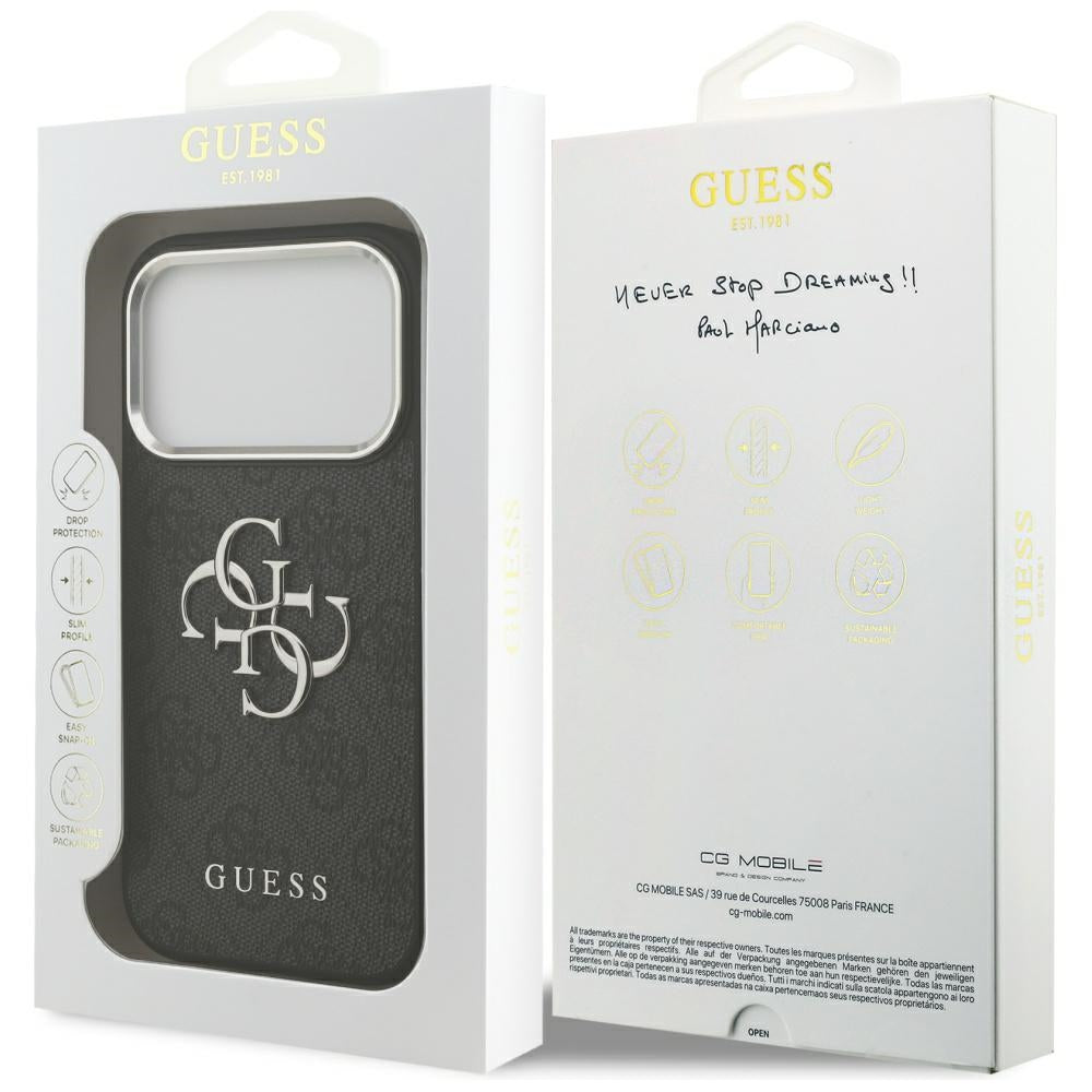 Guess 4G Big 4G Classic Logo-hylster til iPhone 17 Pro - sort