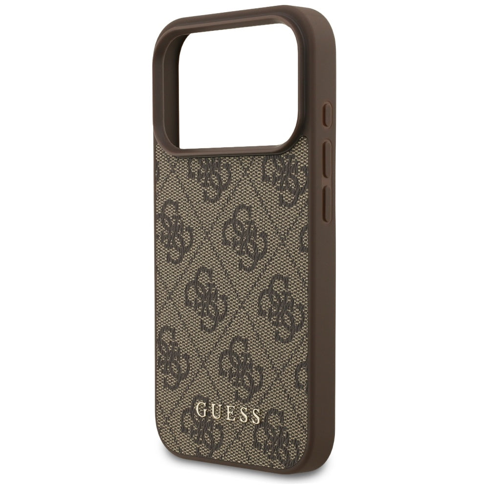 Guess 4G Classic Case for iPhone 17 Pro - Brown