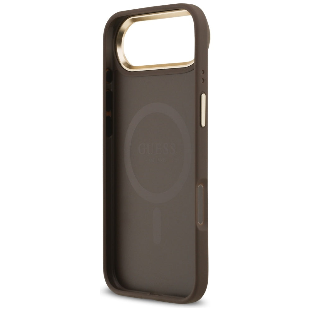 Guess 4G PU Classic Logo MagSafe Case til iPhone 17 Air - Brunt