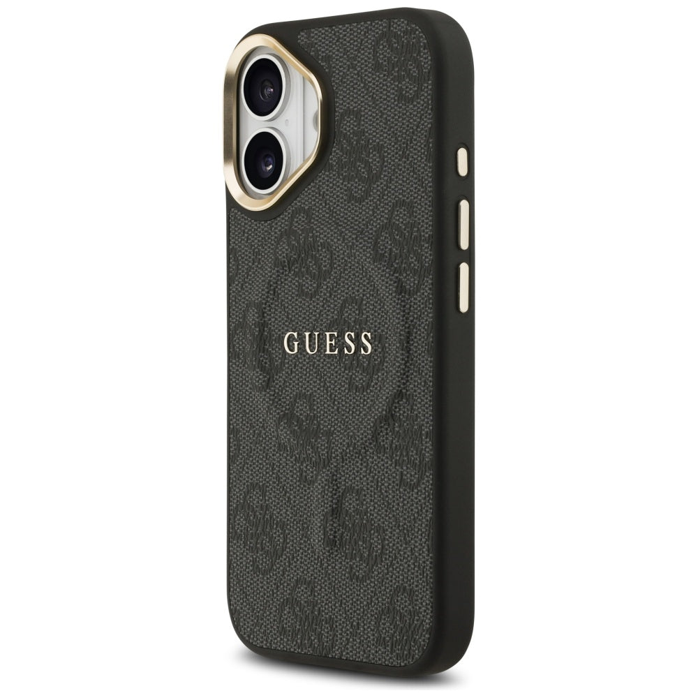 Guess 4G PU Classic Logo MagSafe case for iPhone 17 - black