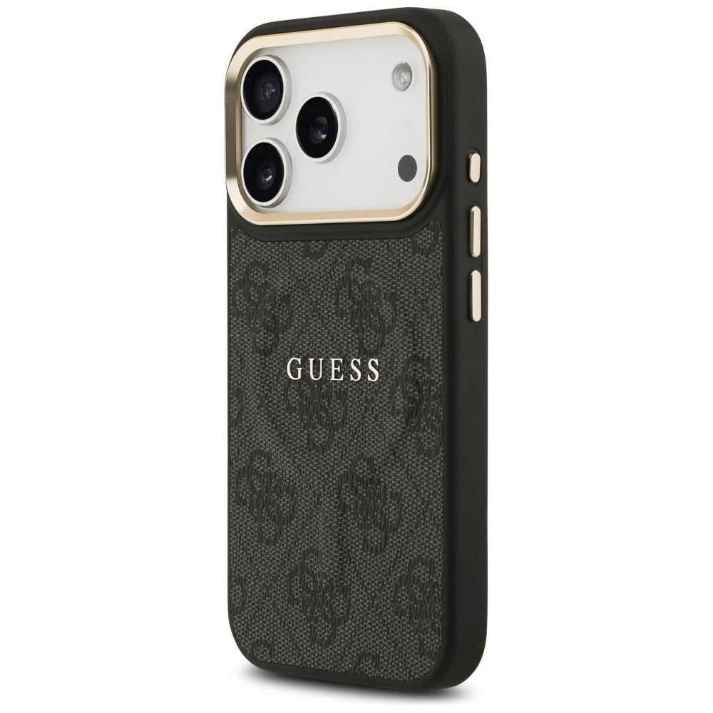 Guess 4G PU Classic Logo MagSafe case for iPhone 17 Pro - black