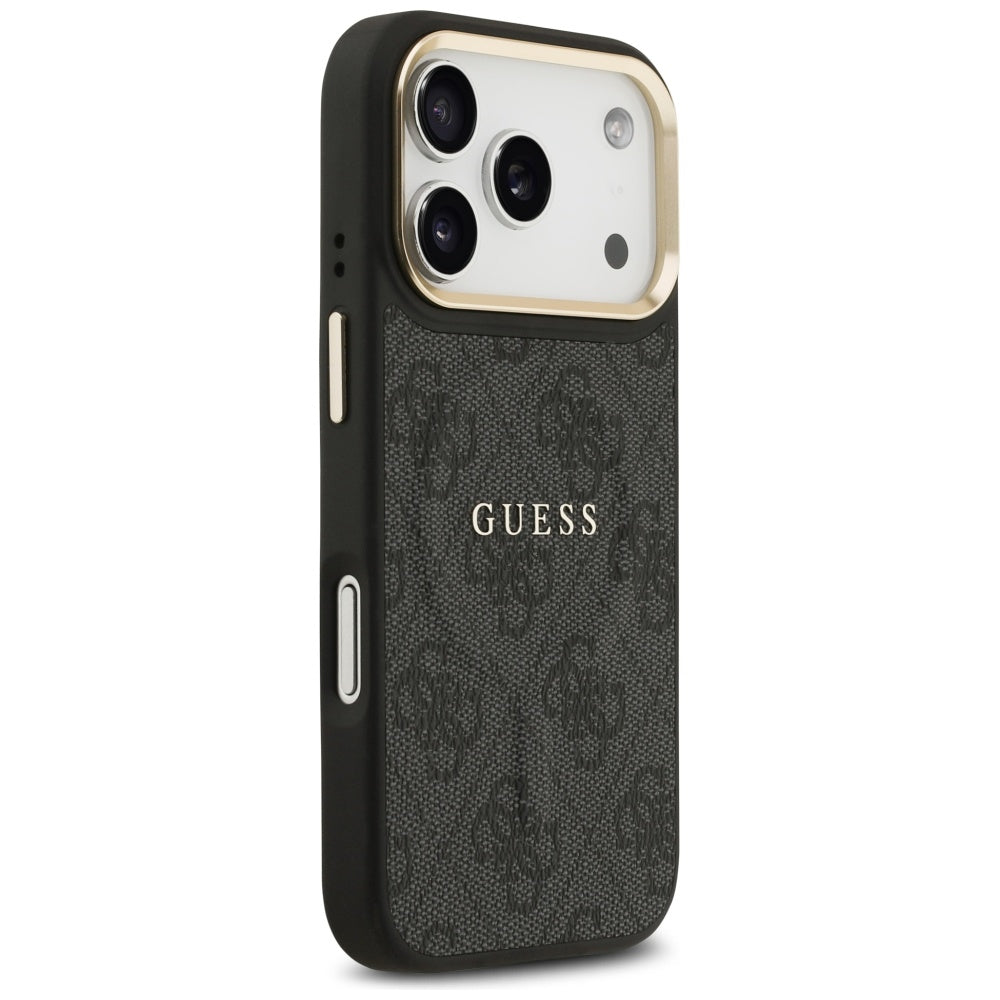 Guess 4G PU Classic Logo MagSafe case for iPhone 17 Pro - black