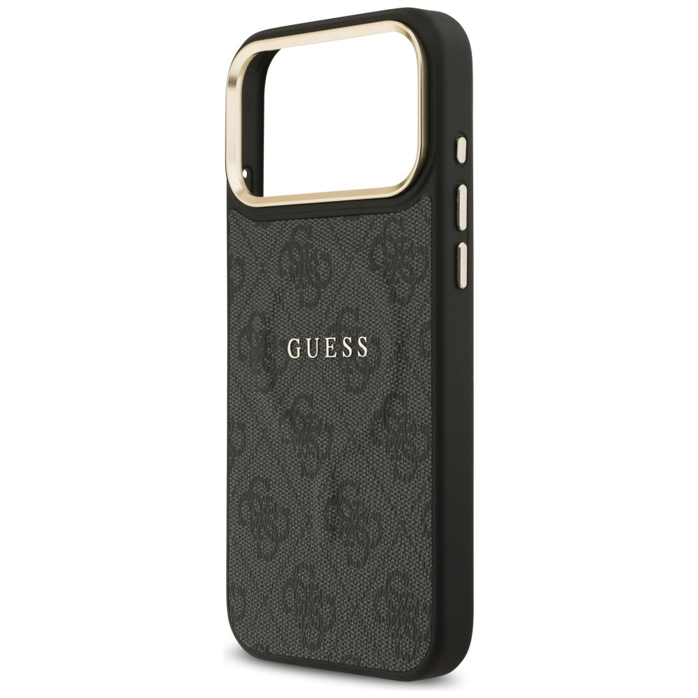 Guess 4G PU Classic Logo MagSafe case for iPhone 17 Pro Max - black