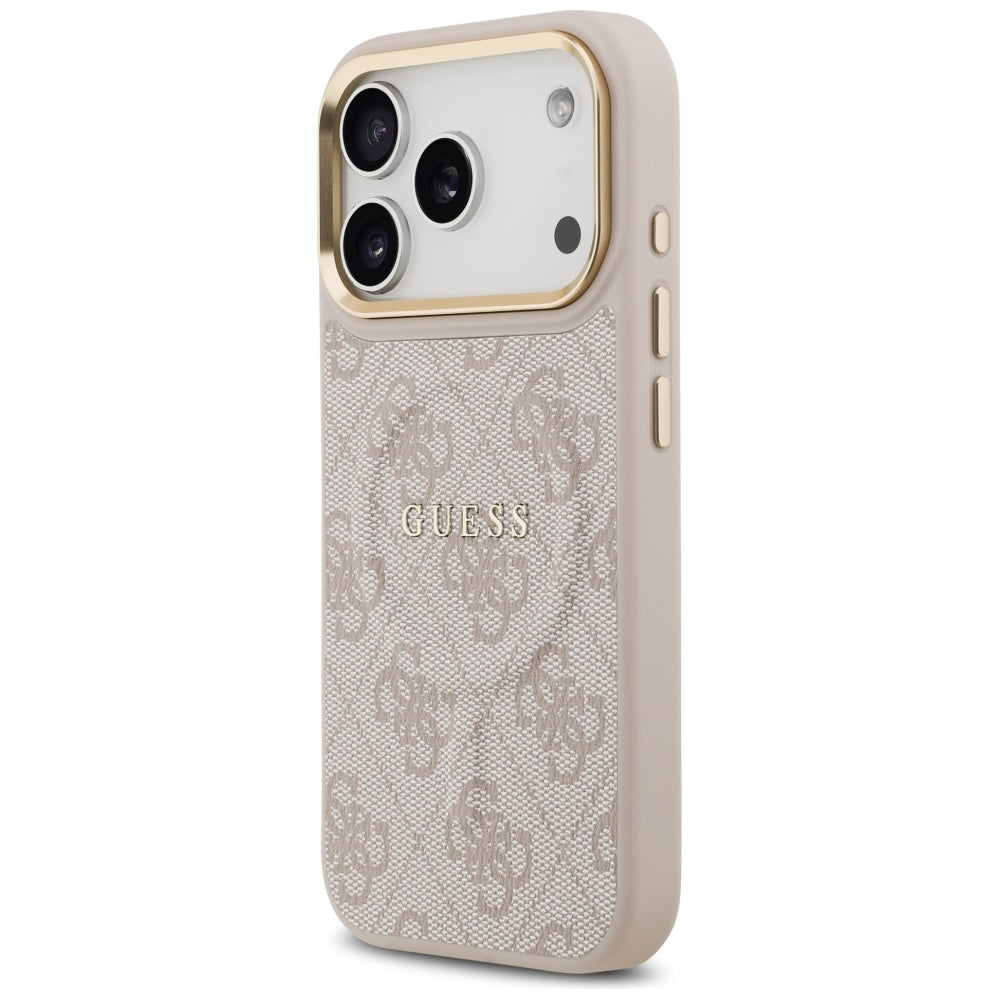Guess 4G PU Classic Logo MagSafe Case for iPhone 17 Pro - Pink