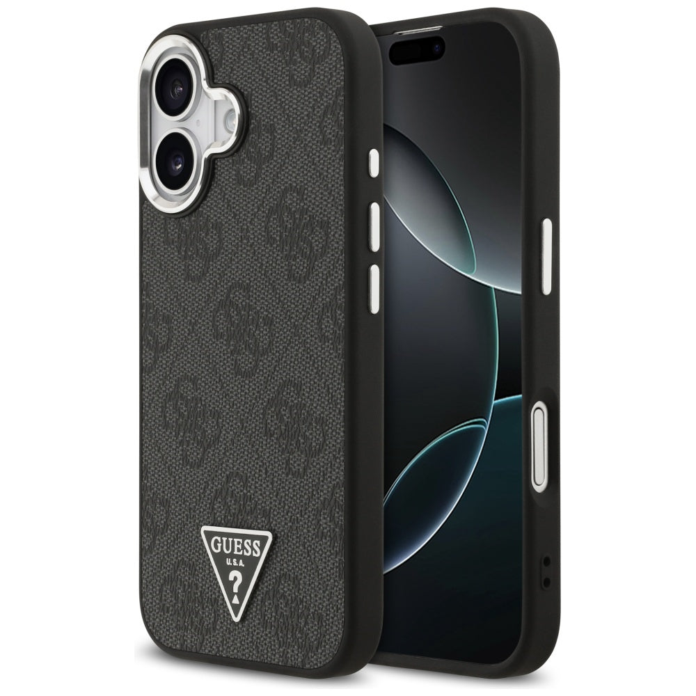 Guess 4G Triangle Logo MagSafe case for iPhone 17 - black