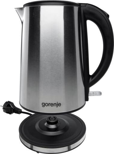 Gorenje K15DWS elkedel 1,5 L 2200 W Sort, Rustfrit stål