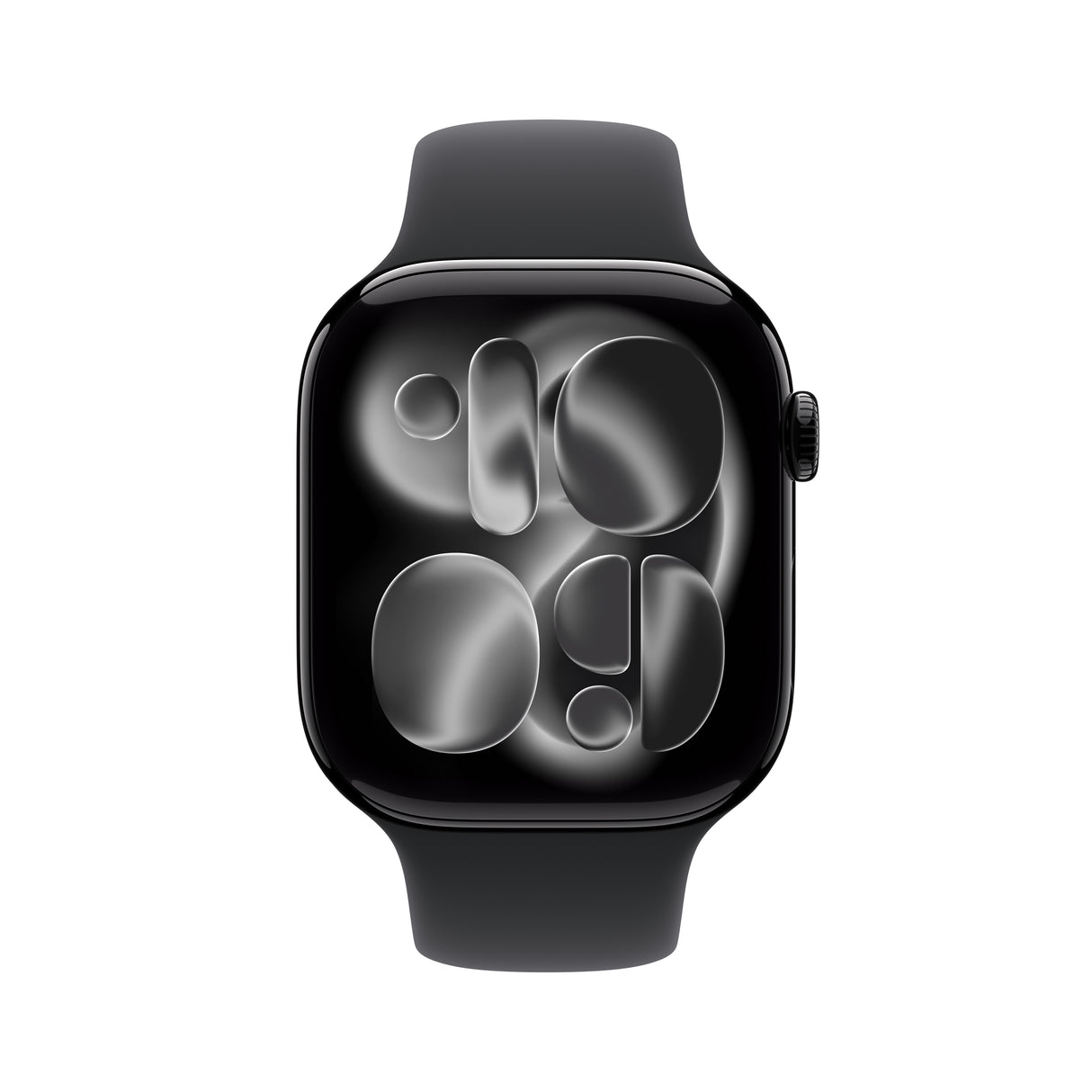 *Apple Watch Series 11 GPS + Cellular 46mm Jet Black Aluminium Case with Black Sport Band - S/M